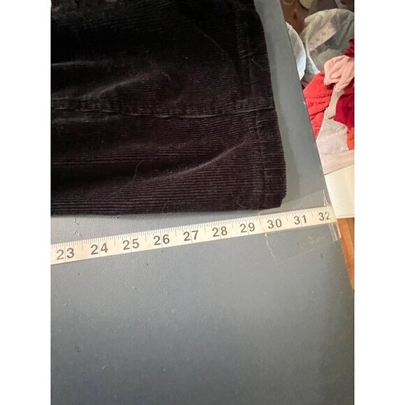 Black Corduroy Mini Dress With Button-Front Small A Love Tree Acedemia - Picture 6 of 9